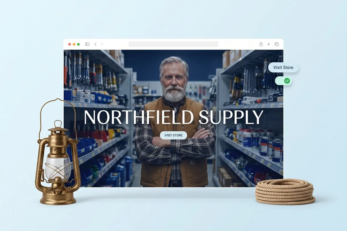 Managed hosting - Northfield Supply website shown in a browser