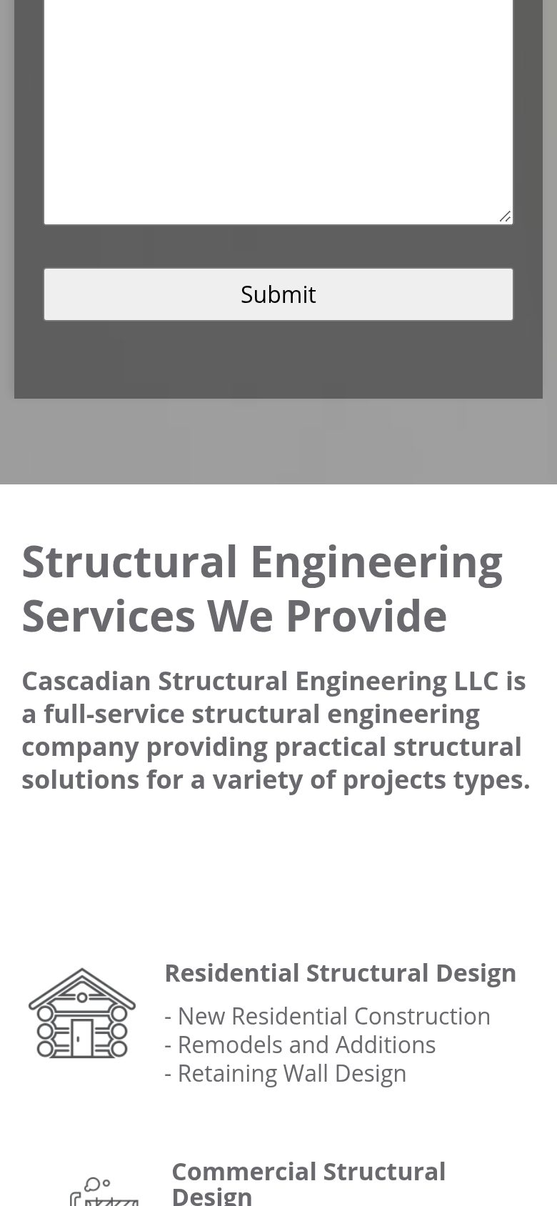 Cascadian Structural Engineering on mobile