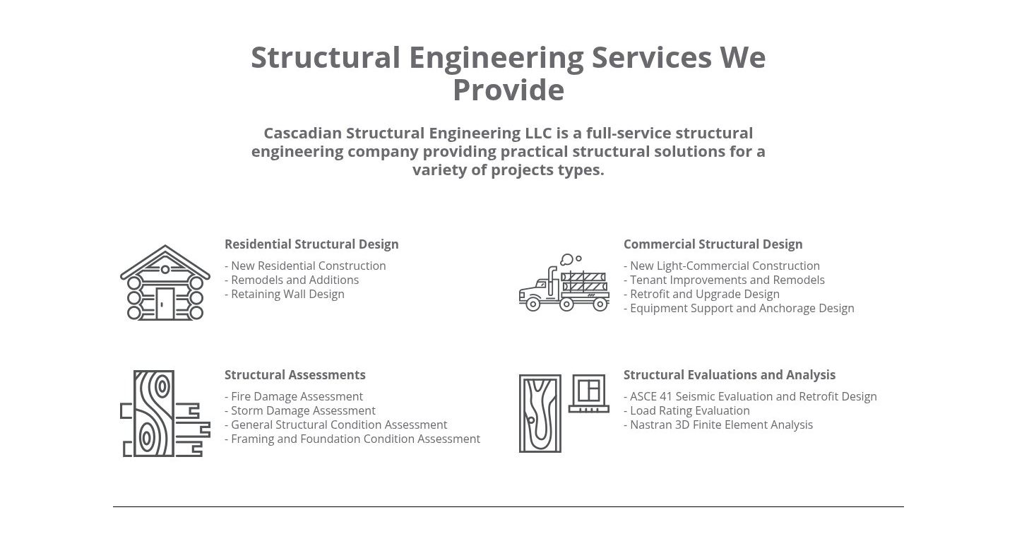 Cascadian services section