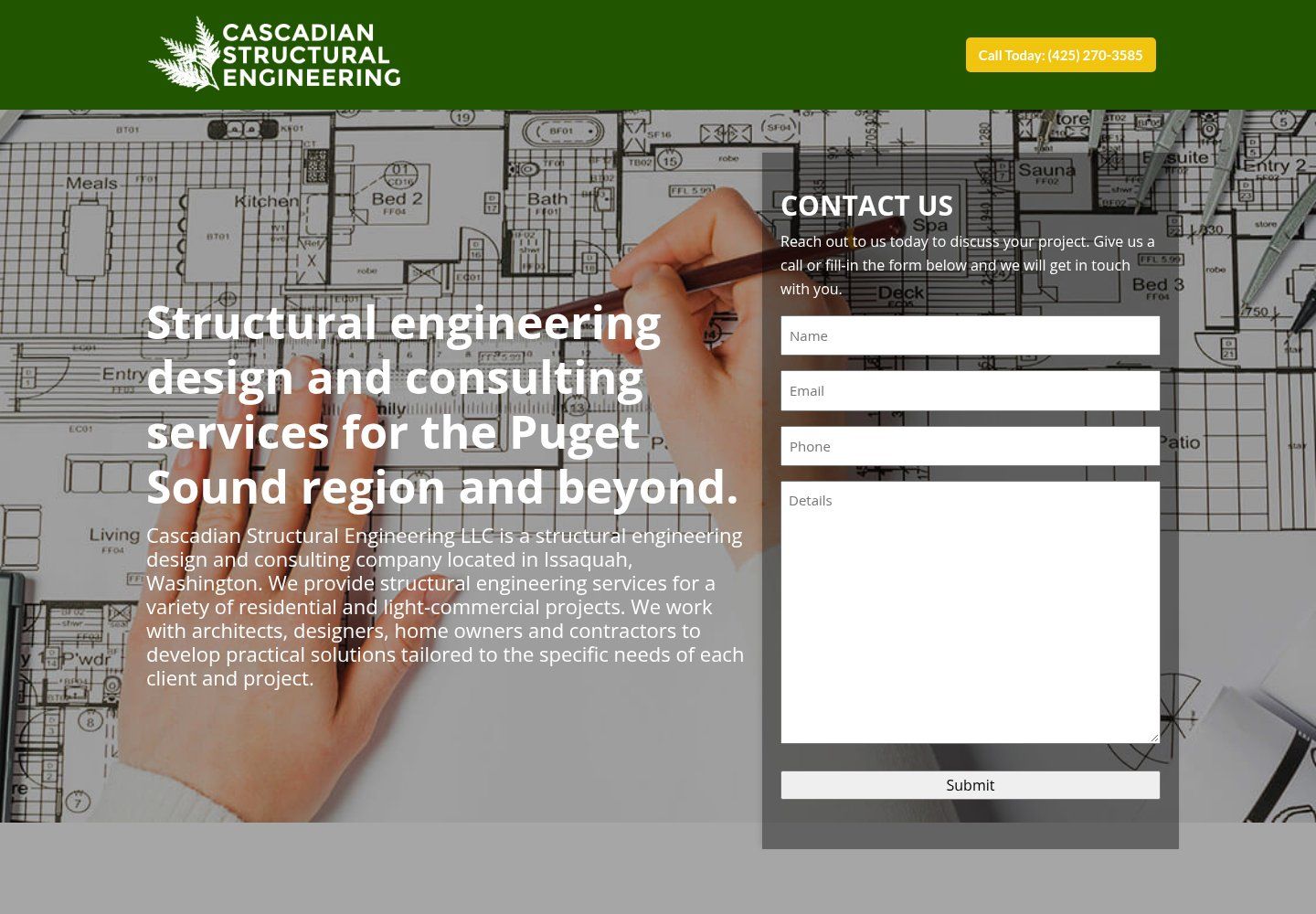 Cascadian Structural Engineering website