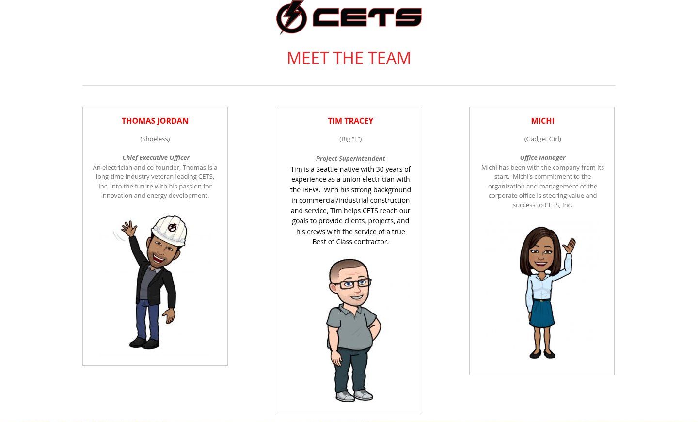 CETS Meet the Team section