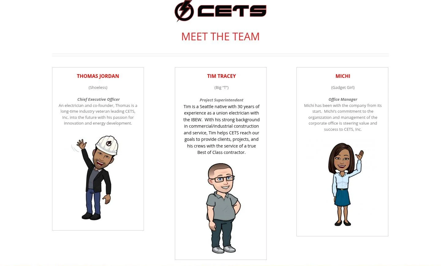 CETS Meet the Team section
