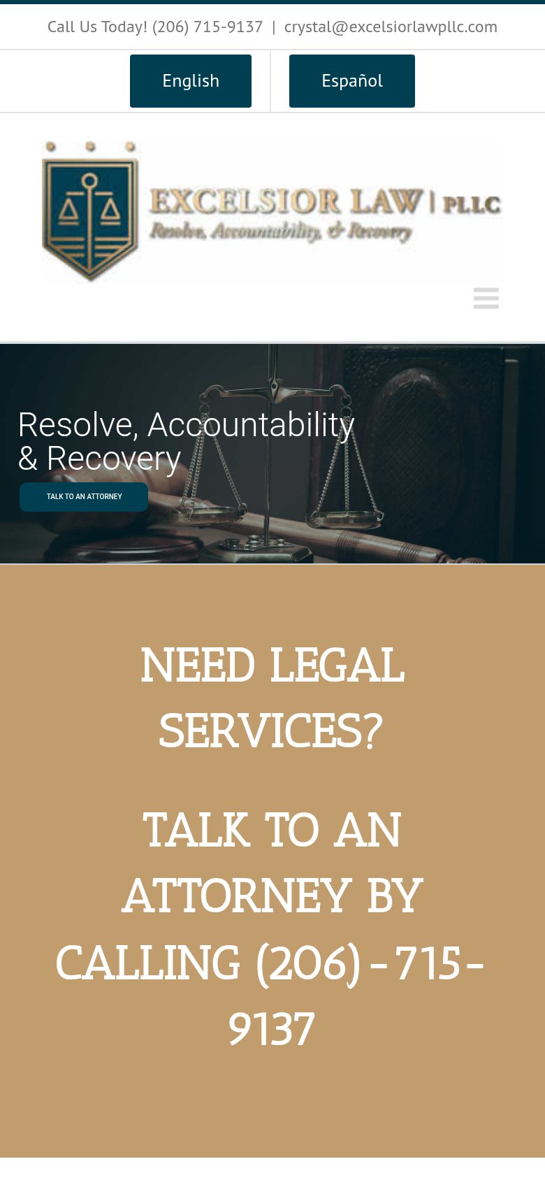 Excelsior Law on a phone