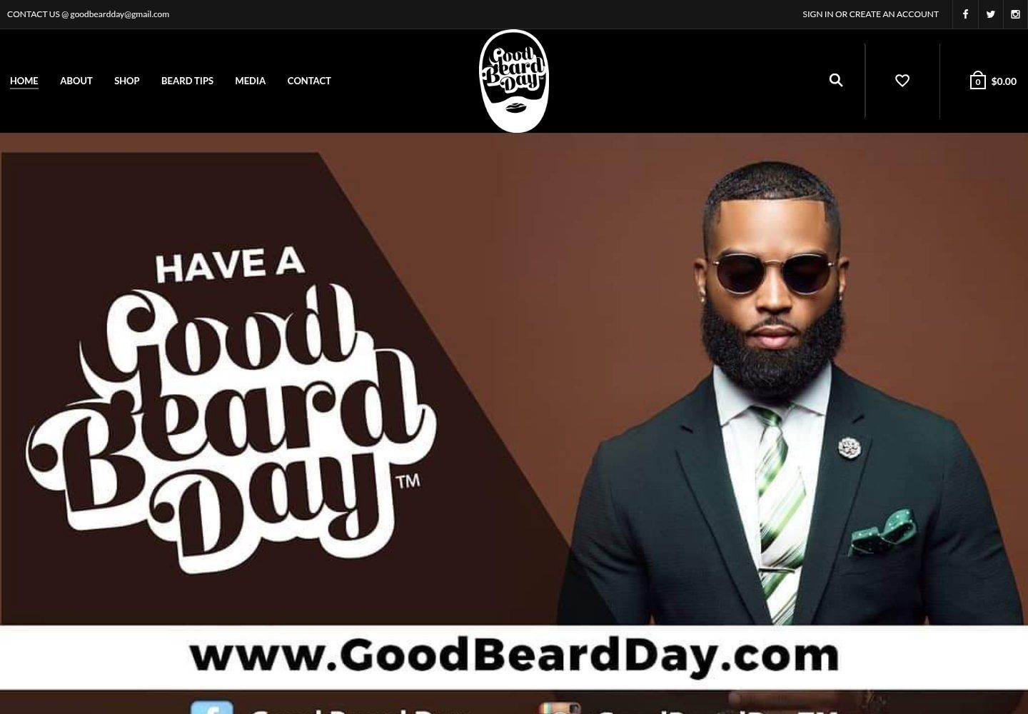 Good Beard Day website