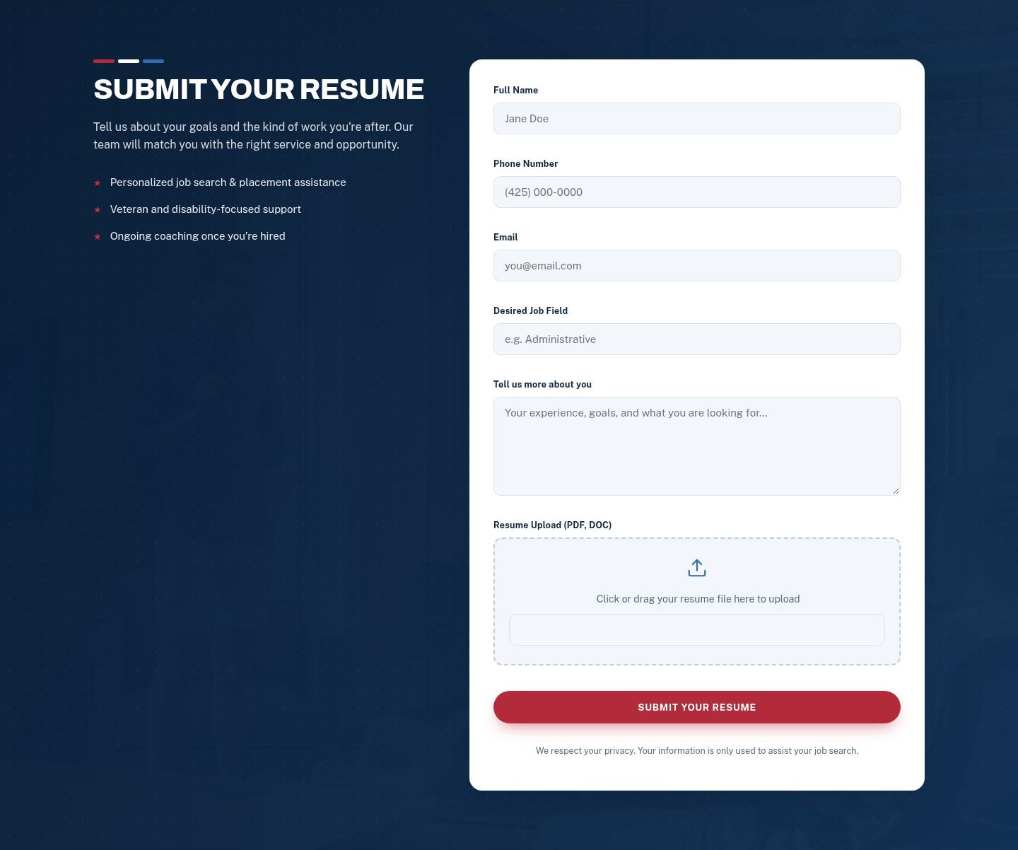 Submit your resume