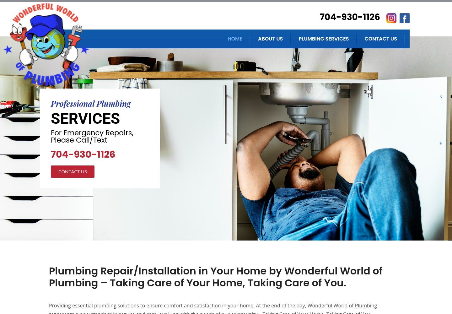 Wonderful World of Plumbing website